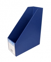 Emi-File Magazine Holder (PVC) 4" [Blue]